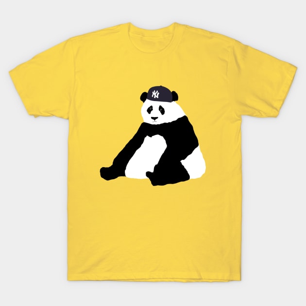 Yankee No Brim Panda T-Shirt by lodesignshop